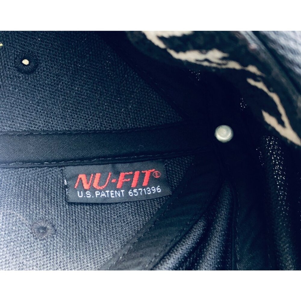 Norm's X-treme Prineville Oregon NU-FIT Black 6 Panel Cap with Flame Graphic Bik - Picture 6 of 7